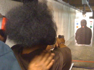 Instructor Leon Adams giving a Ladiess Only Firearms Class